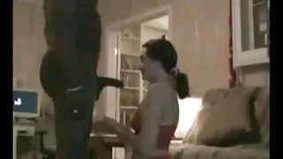 Busty woman had sex with two blacks